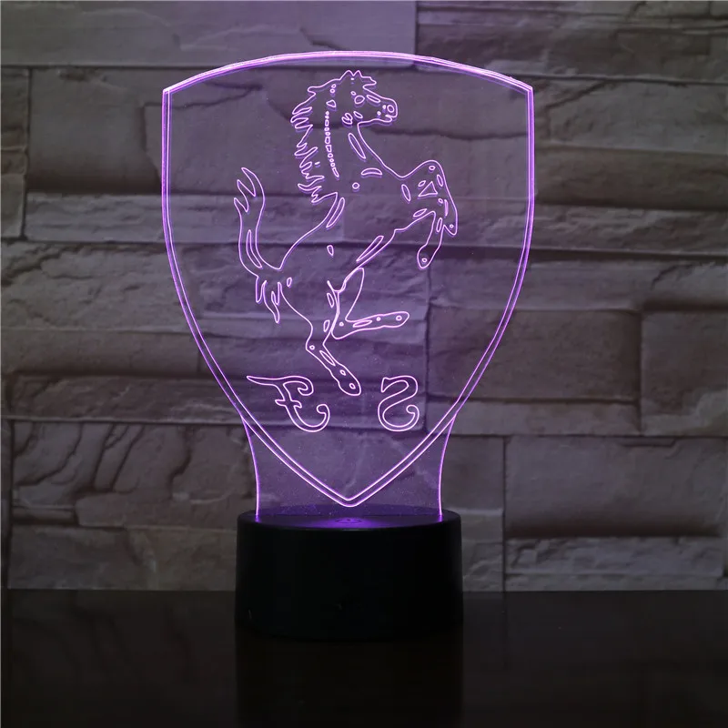 

Creative 3D LED Lamp Night Light Unicorn Horse RGB Bulb Party Decoration Christmas Gift Cartoon Luminaria Lampara Dropship 2974