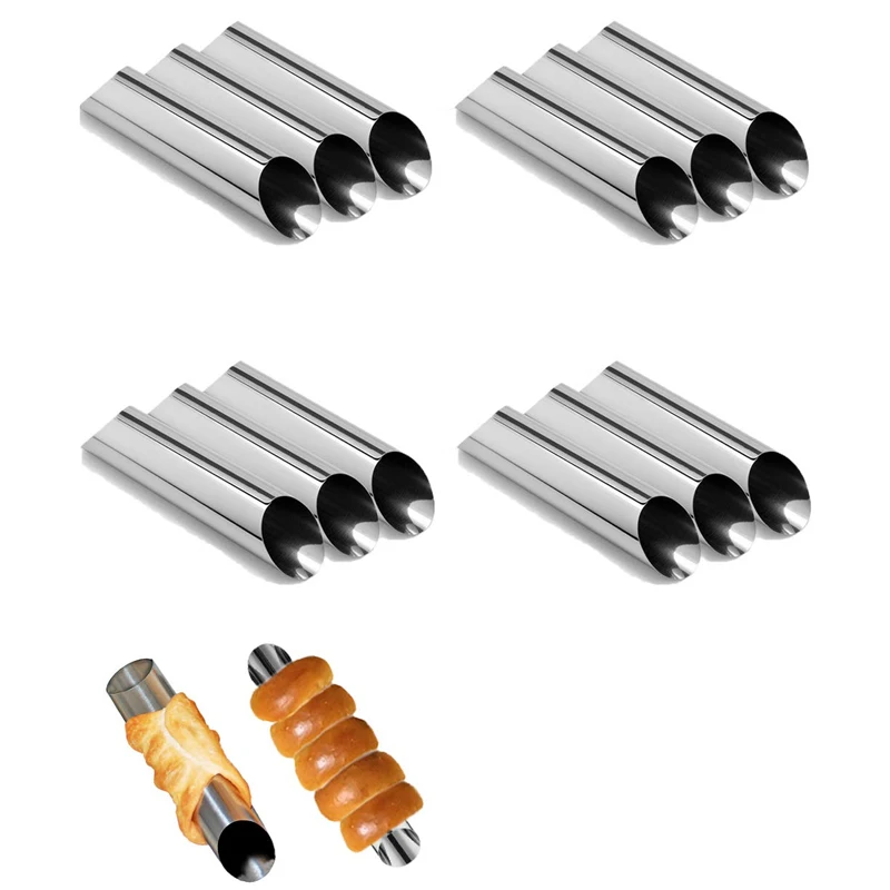 ERMAKOVA 12 шт кондитерский крем рожок форма для вафель конус печенье рулет Роговая