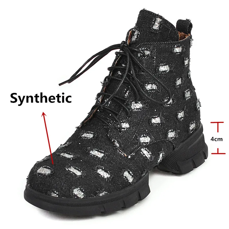 FEDONAS/Классические высокие сапоги с перфорацией типа броги обувь для ночного