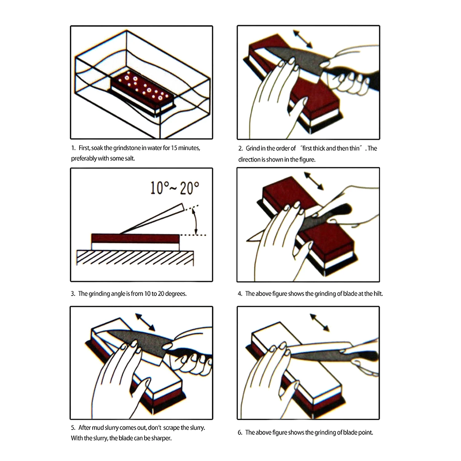 

Grit Premium Whetstone Cut Sharpening Stone Set Ideal Sharpener for All Blades Non Slip Base Cutter Sharpener knife sharpener