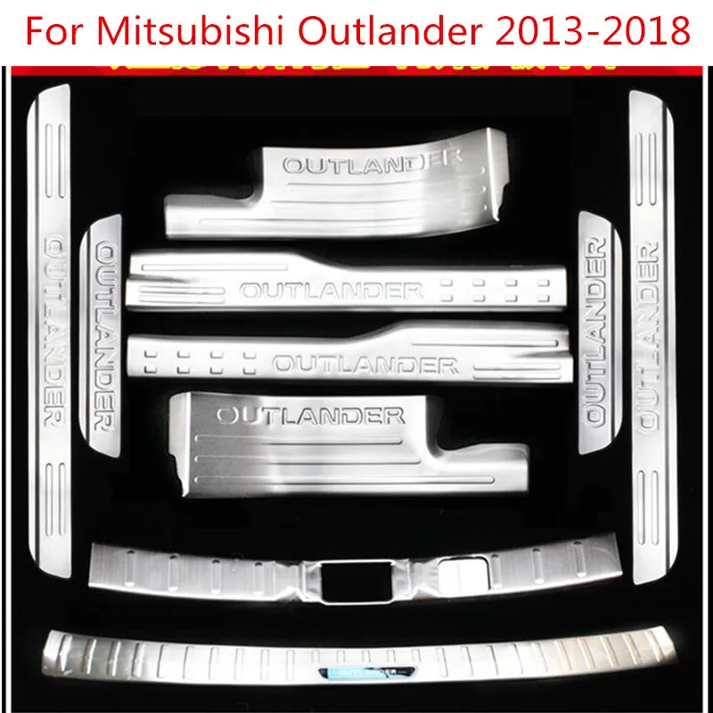 Накладка на порог и задний бампер для Mitsubishi Outlander 2013-2018 Стайлинг автомобиля |