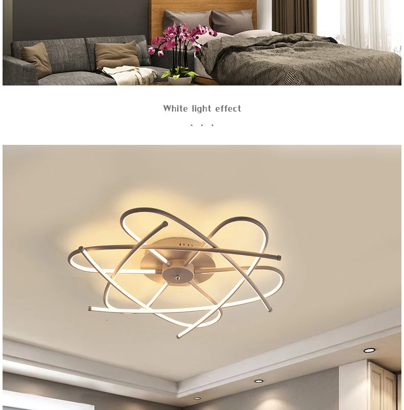 Люстры освещение для гостиной спальни Lustre fro home 110V 220V алюминиевая Потолочная люстра для дома с дистанционным затемнением
