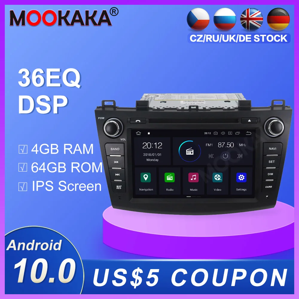 

Автомобильный радиоплеер Android 2009, 4 Гб + 64 ГБ, GPS-навигация для Mazda 3 2 2012-, мультимедийный плеер, радио, стерео, головное устройство, dsp видео