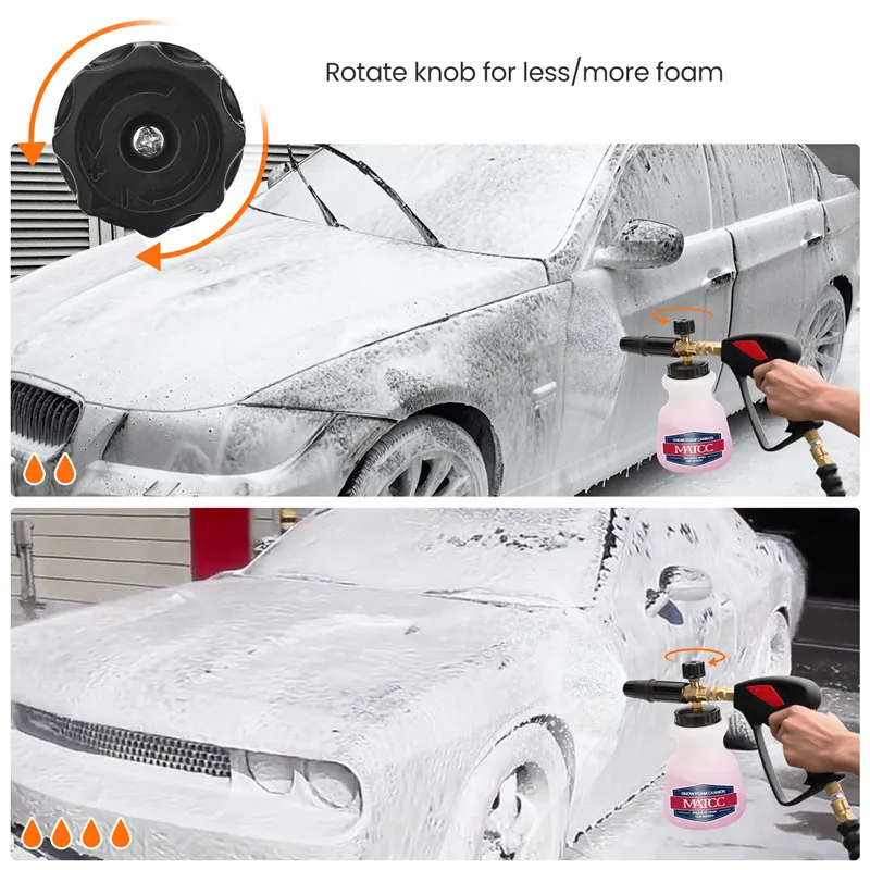 Пенная насадка MATCC пенораспылитель для шлангов моек высокого давления Karcher серии