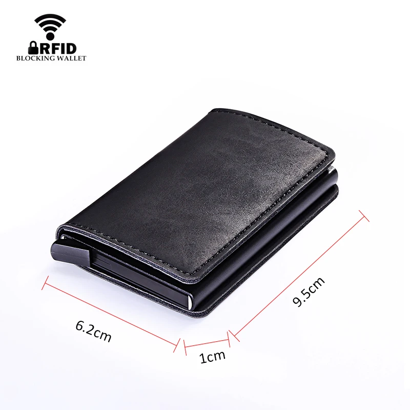Чехол для карт мини мужской кошелек Тонкий монет винтажный ID кредитный держатель