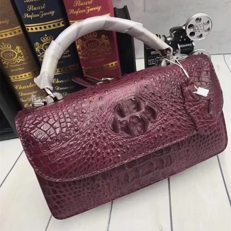 Женский кошелек конверт из натуральной крокодиловой кожи маленькая сумочка
