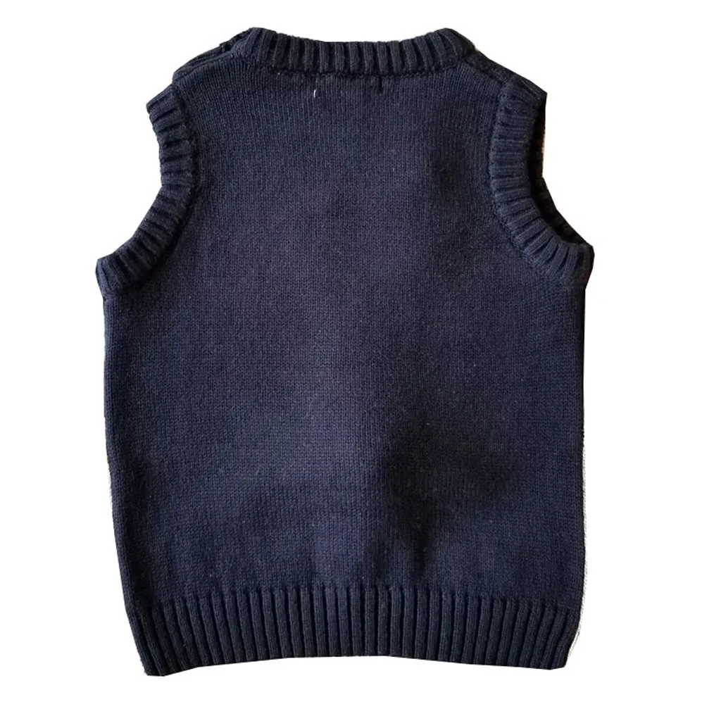 Свитер для маленьких мальчиков и девочек с рождественским оленем вязаный теплый