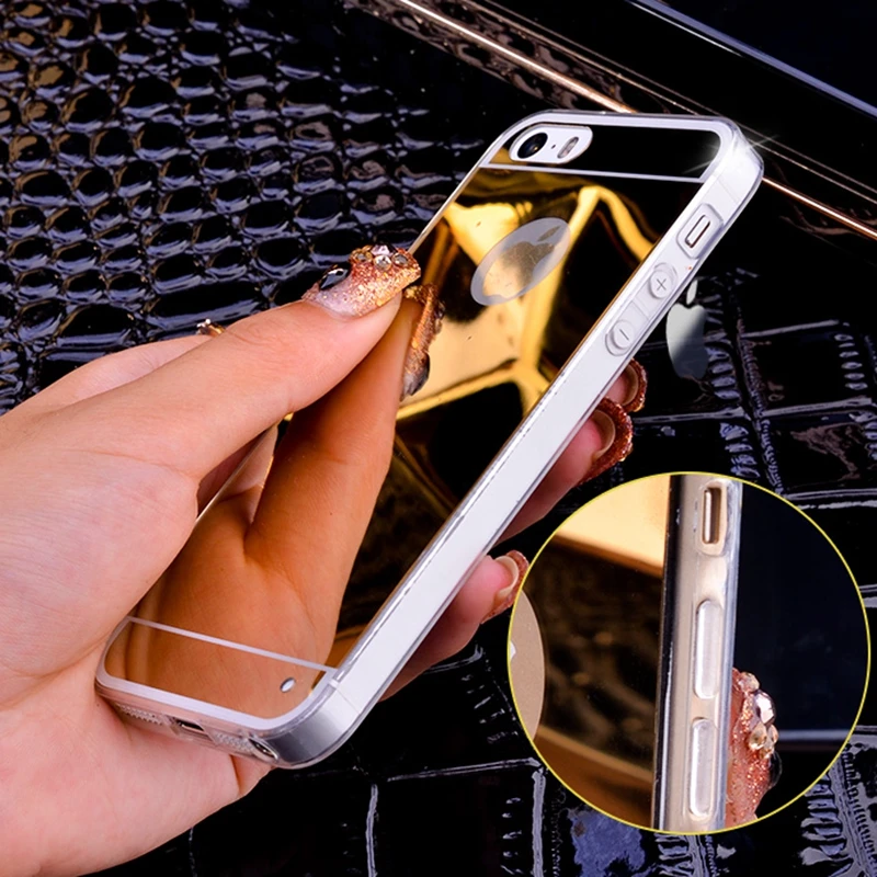 Чехол с зеркальным эффектом для iphone 11 Pro XS MAX XR X 10 7 8 6 6S Plus 5 5s SE роскошный мягкий