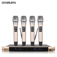x 4600 4 channel professional wireless microphone uhf professional handheld wireless lapel microphone headset microphone