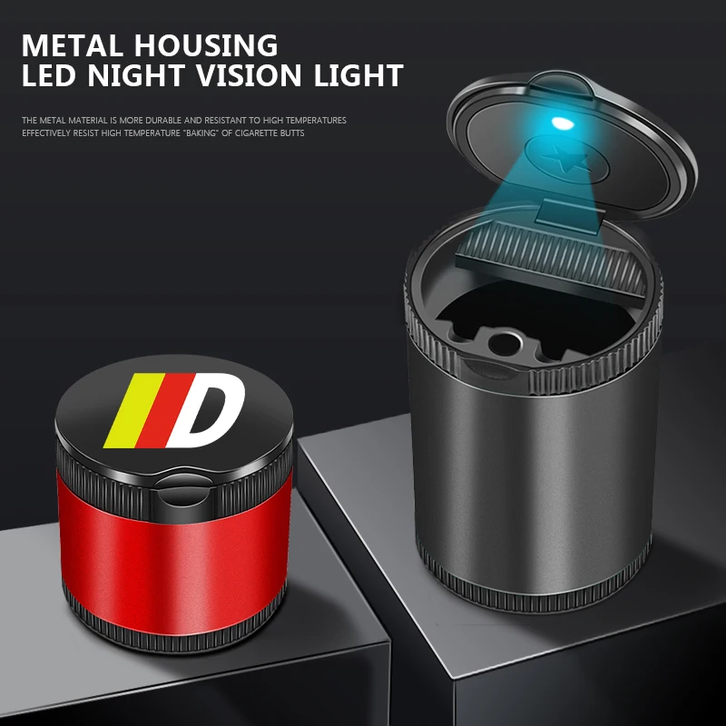 Автомобильная пепельница из легкого сплава со светодиодный Ной подсветкой