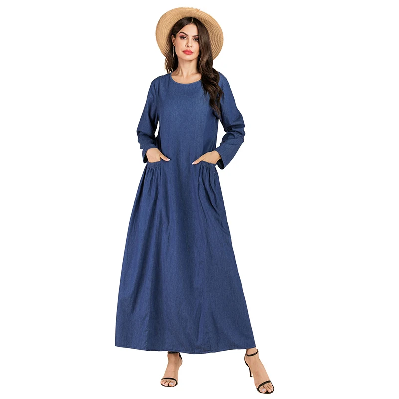 Новинка мусульманское платье абайя Дубай мусульманская одежда турецкий кафтан