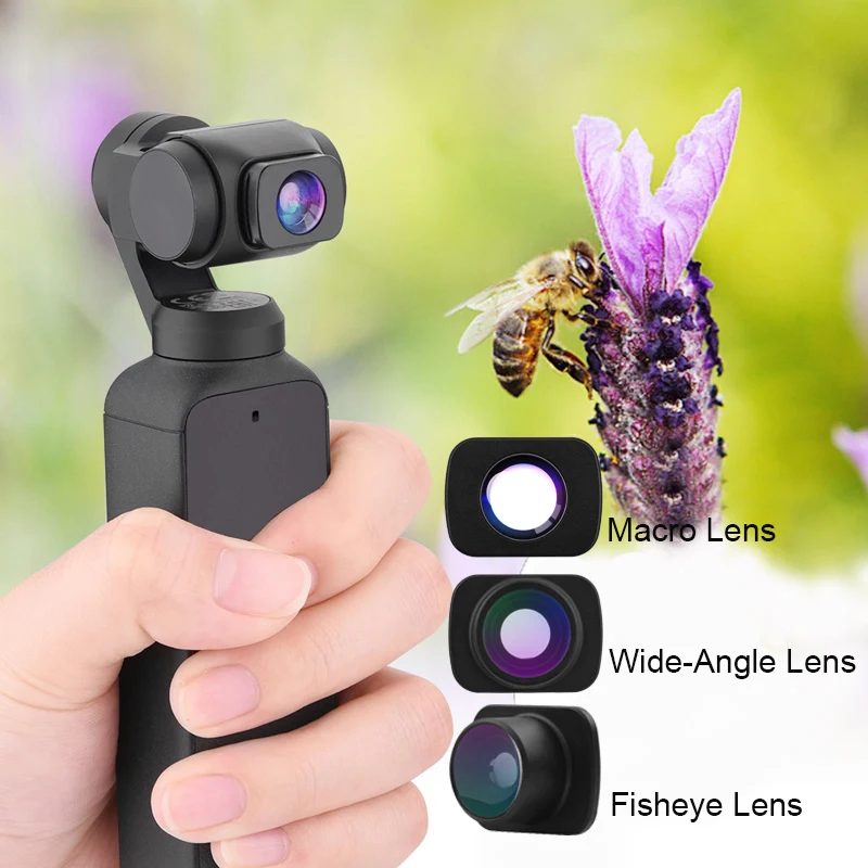 

Wide-Angle Macro Fisheye Lens for DJI Pocket 2 Vlog Shooting Pocket Handheld Gimbal Camera Magnetic Install Lenses Accessories