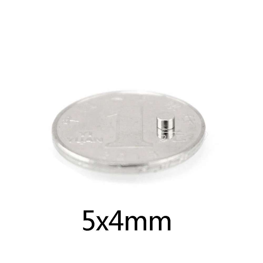 

50/100/150pcs 5X4mm Permanent NdFeB Strong Powerful Magnetic Mini Small magnet N35 Round Magnets 5x4mm Neodymium Magnet Dia 5*4