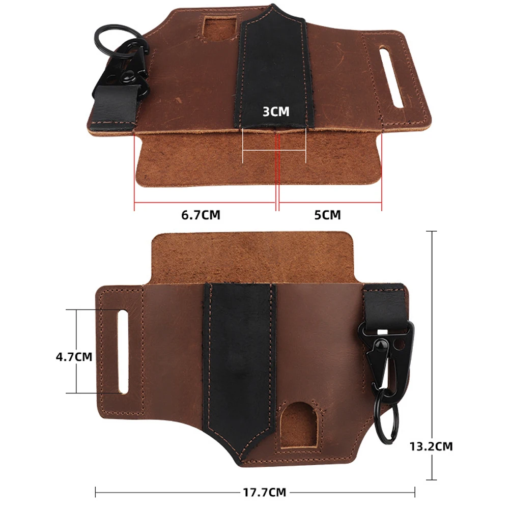 

Vintage Style Portable Tool Set Outdoor Survival Hanging Waist Set Belt Bag Suitable For Iphone Mobile Phone Bag Leather Case