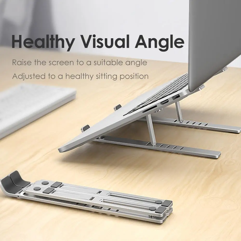 

Hot Sales Laptop Stand for MacBook Pro Notebook Stand Foldable Aluminium Alloy Tablet Stand Bracket Laptop Holder for Notebook