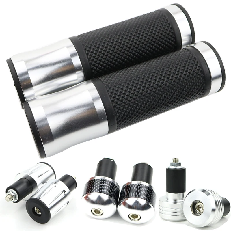 Мотоцикл CNC алюминиевая и резиновая ручка бар рукоятка концы Ручка Бар для KAWASAKI