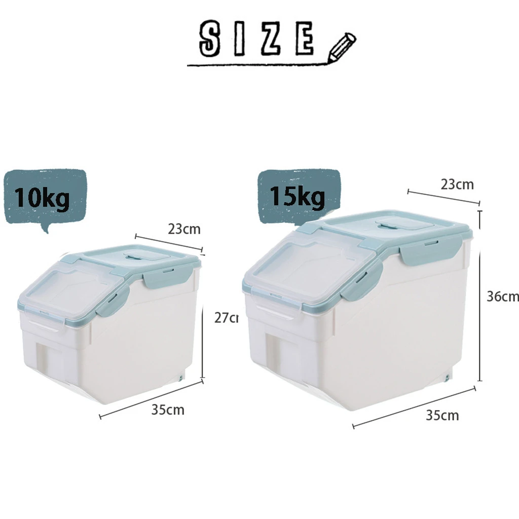 Пластиковый герметичный влагостойкий ящик для хранения Кухонный Контейнер риса
