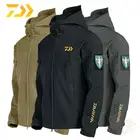 Одежда для рыбалки Daiwa, Мужская ветрозащитная одежда для рыбалки, флисовые рыболовные куртки на молнии для зимней рыбалки, теплая одежда для рыбалки на открытом воздухе