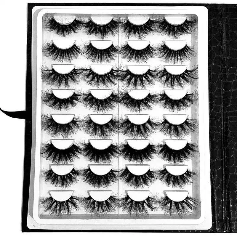 

Mixed Dramatic Natrual False Mink Eyelashes Extension,3D Mink Lashes Pack Messy Fluffy Long Thick Faux Cils Packaging in Bulk