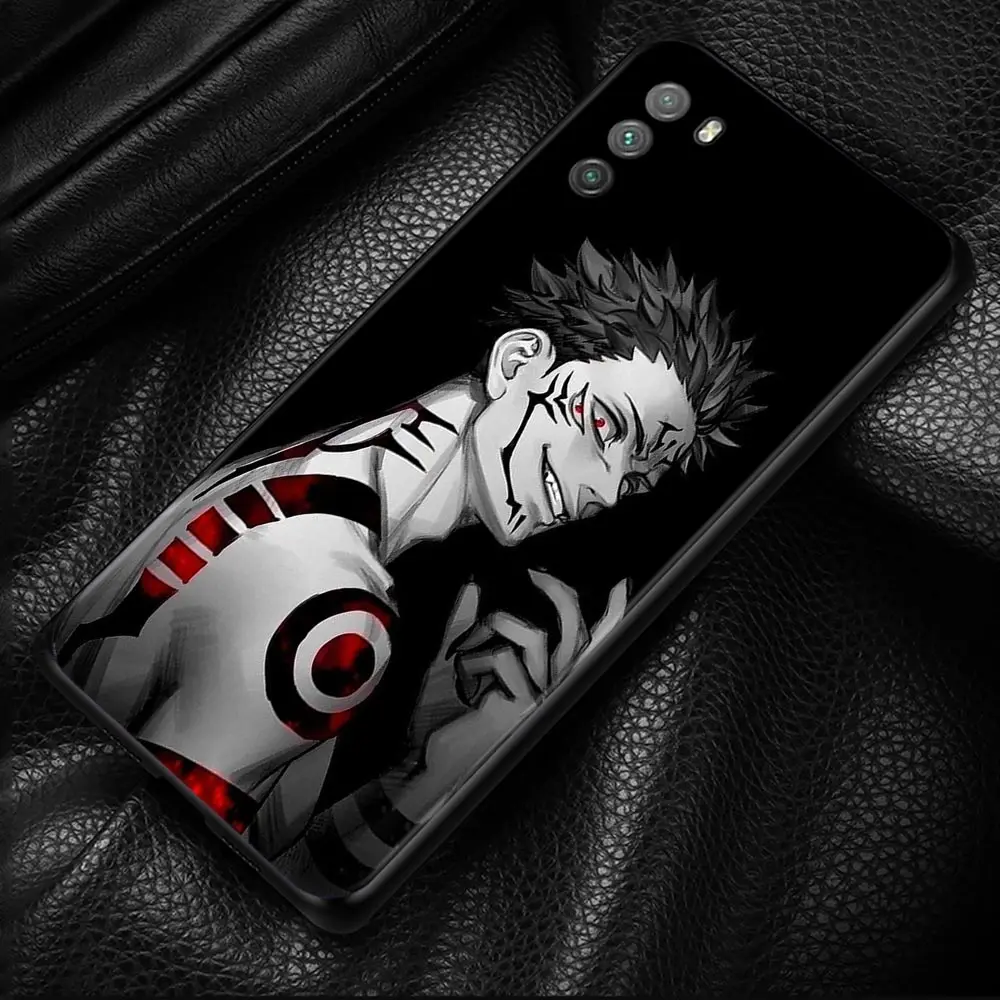 phone case for xiaomi mi poco x3 pro f3 x3 gt m3 x3 nfc f1 m3 pro 5g f3 gt black soft silicon cover coque jujutsu kaisen manga free global shipping