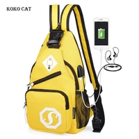 fashion women shoulder bag outdoor leisure waterproof chest travel cycling sports bags mountaineering mobile phone waist packs