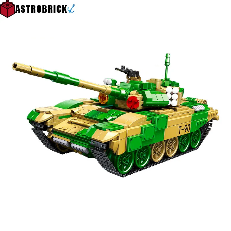 

WW2 Военная Униформа серии Второй мировой войны России T-90 главный боевой танк Модель "Сделай своими руками", конструкторных блоков, Детские к...