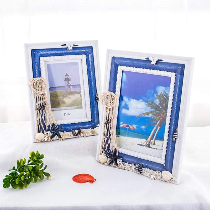 Деревянная рамка для фото пляжные картина побережье стенд держатель ручной