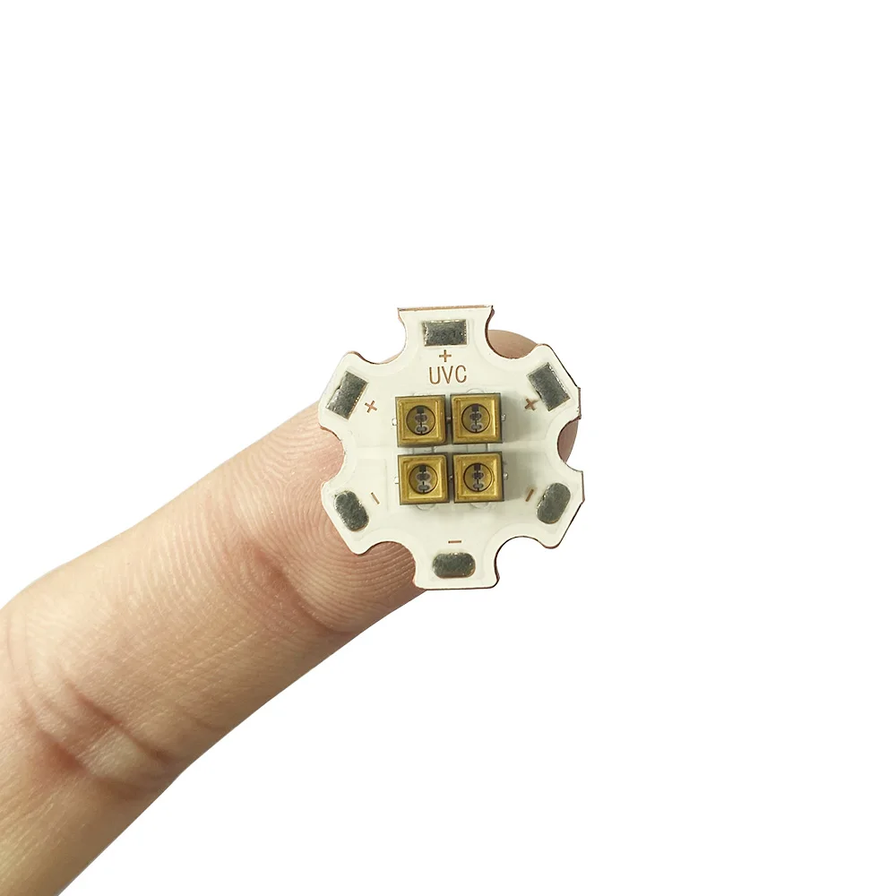 Высокая Мощность 4 Вт глубокий UVC светодиодный бусины с 20 мм Медь PCB 265nm 275nm