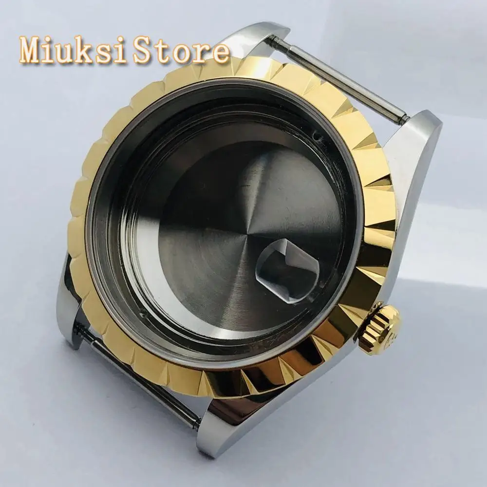 39 мм чехол для часов сапфировое стекло подходит ETA 2836 чайки ST1612 Mingzhu DG 2813 3804 Miyota 8205