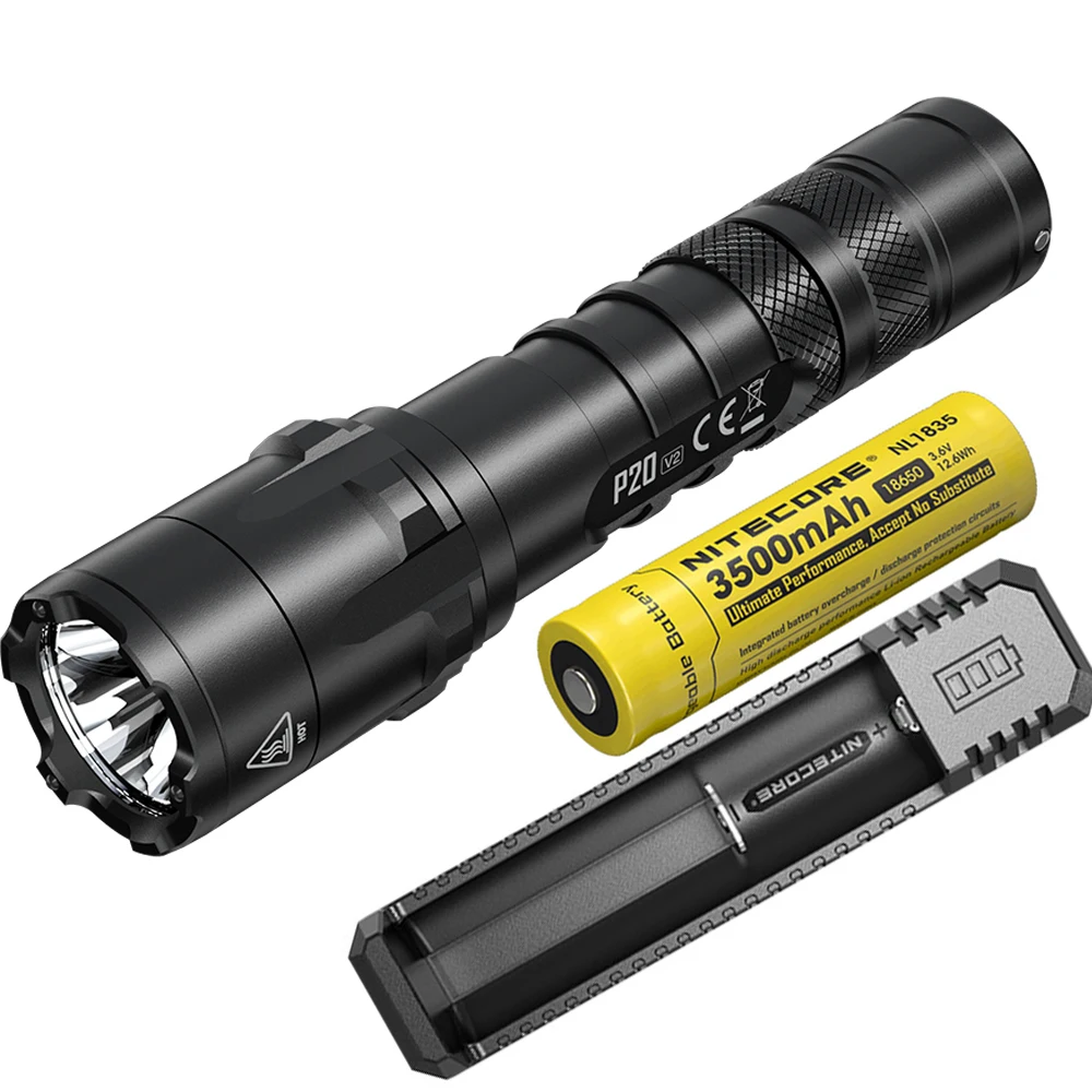 NITECORE P20 V2 новый видения Открытый тактический фонарь XP-L2 V6 max 1100 люмен луч бросок 222