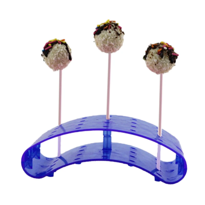 

20 Holes Acrylic Lollipop Display Stand Wedding Party Candy Dessert Stick Holder Rectangle Shape Display Holder Acrylic Bakeware