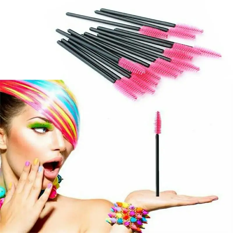 50 шт. искусственные палочки для туши ресниц|Аппликатор теней век| |