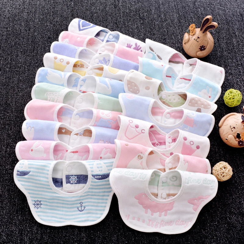 3 шт./упак. детские нагрудники бандана детские нагрудники для мальчиков и девочек для малышей из хлопка; Слюнявчики вращающейся двойной щелчок узор шарф-хомут с принтом из мультфильма