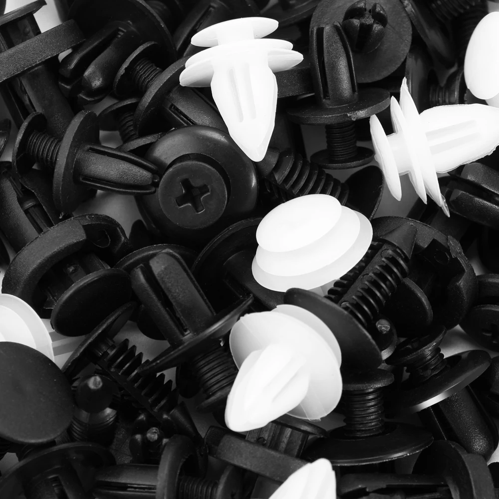 

100pcs Auto Fastener Clip Mixed Car Body Push Pin Rivet for Jeep Renegade Grand Dodge Ram 1500 Journey Charger Dart Challenger
