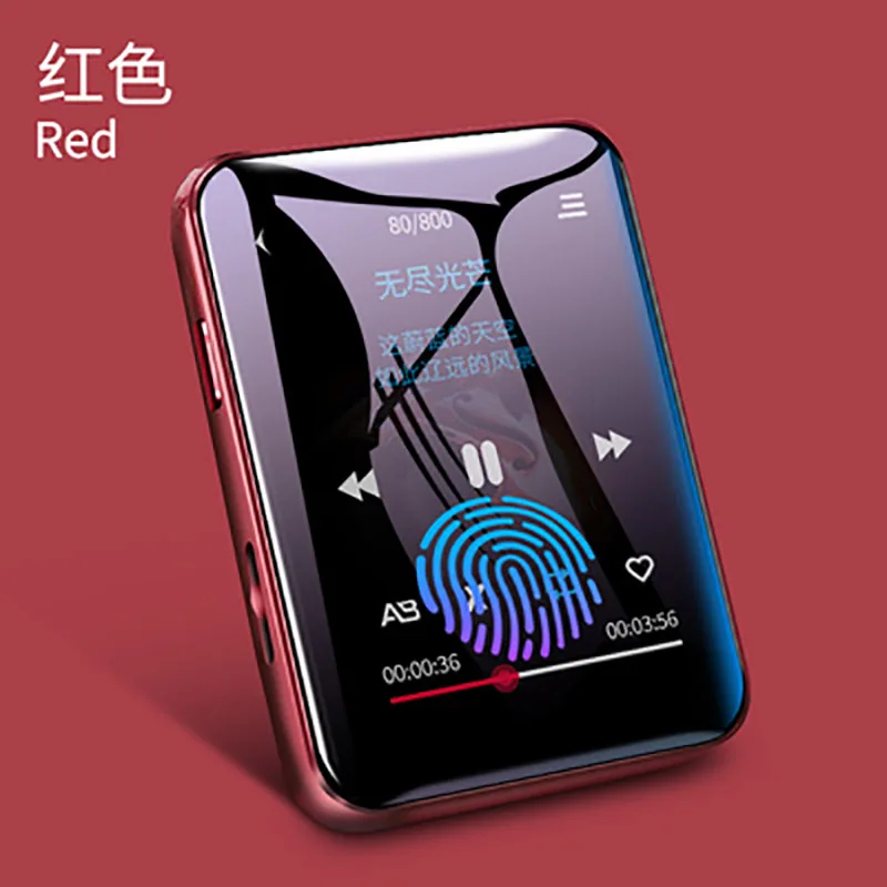 Музыкальный mp3 плеер в металлическом корпусе Bluetooth 5 0 встроенный динамик