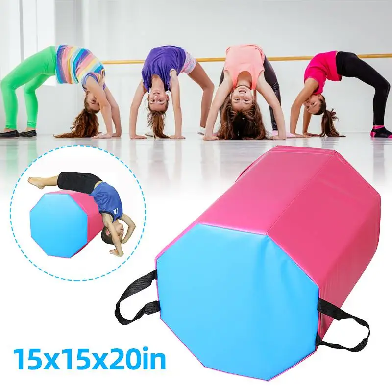 

38x38x50cm Inflatable Gymnastics Gym Air Mat Floor Gymnastics Exercise Inverted Backflip Octagon Column Tumbling Mat