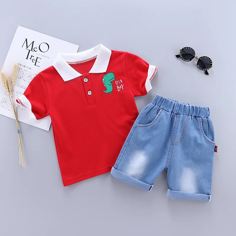 Новинка Летняя детская модная одежда Футболка с рисунком для маленьких