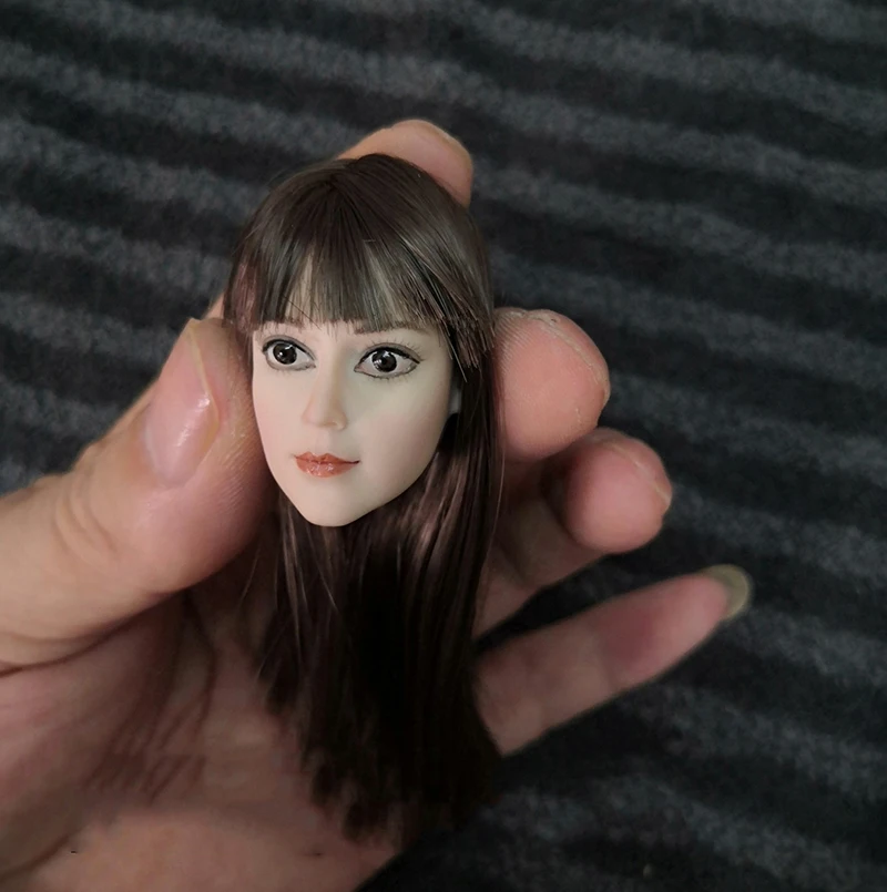 1/6 мультяшная девушка голова лепить большие глаза красный розовый синий