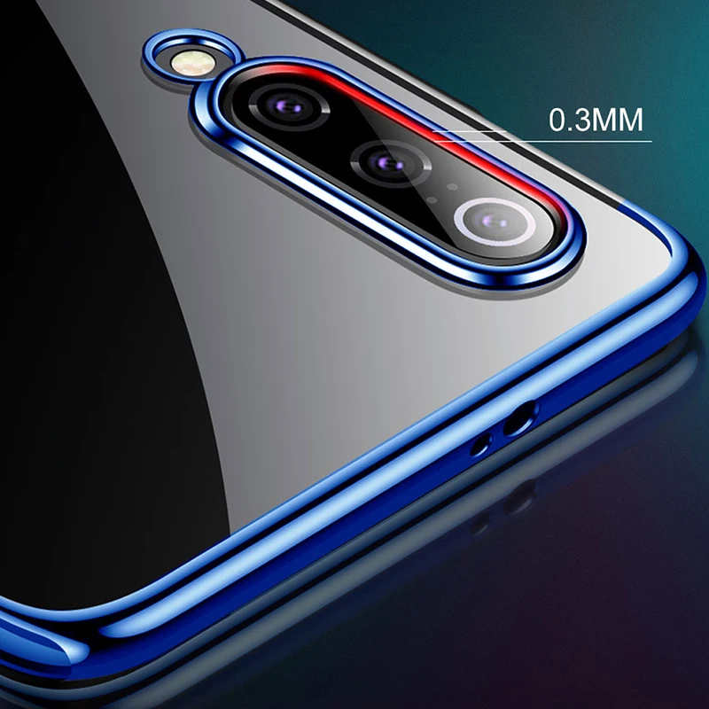 Чехол Raugee для Xiaomi Mi 9 Lite роскошный чехол-бампер прозрачный мягкий чехол из ТПУ Для