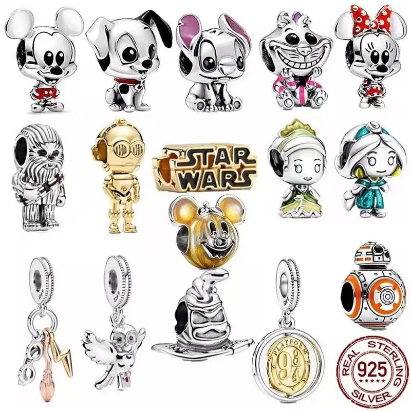 

Hot Sale S925 Sterling Silver Magic Charm Bead Suitable For Pandora 925 Original Bracelet To Make Fashion Jewelry Gifts Navidad