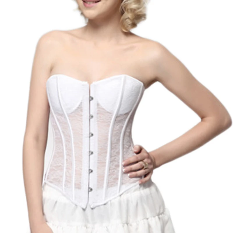 Сексуальные корсеты со стальными косточками корсет для талии Кружевное Бюстье