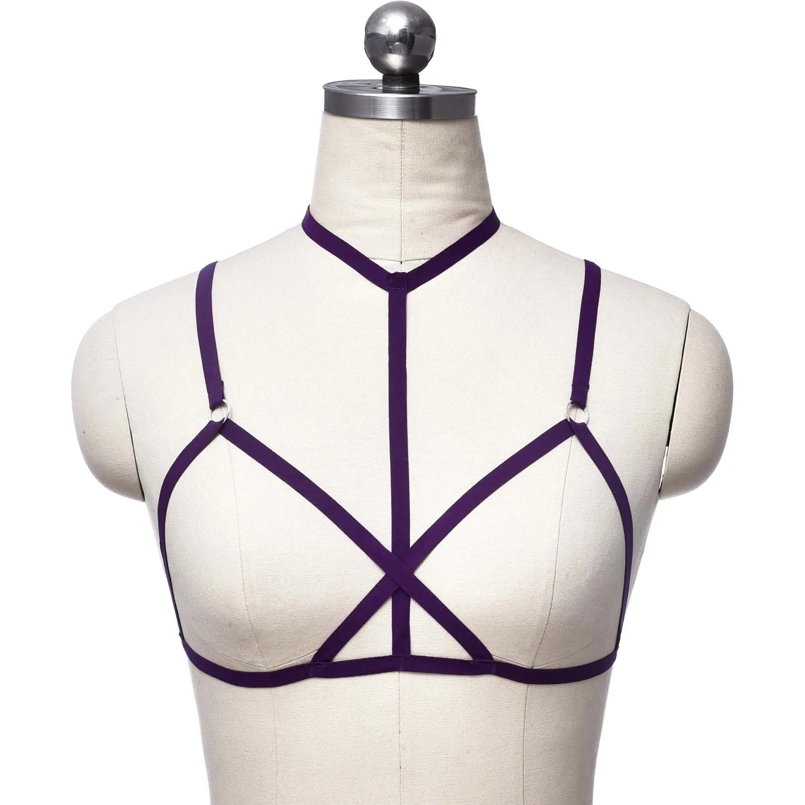 

Sexy Lingerie Porno Bandage Women's Bra Fashion Hollow Bralette Halter Harness Bras Invisible Erotic Female Bustier Exotic Tanks