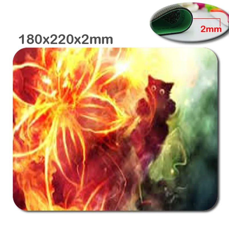 Коврик для мыши с изображением милой кошки квадратный черный лучший коврик под