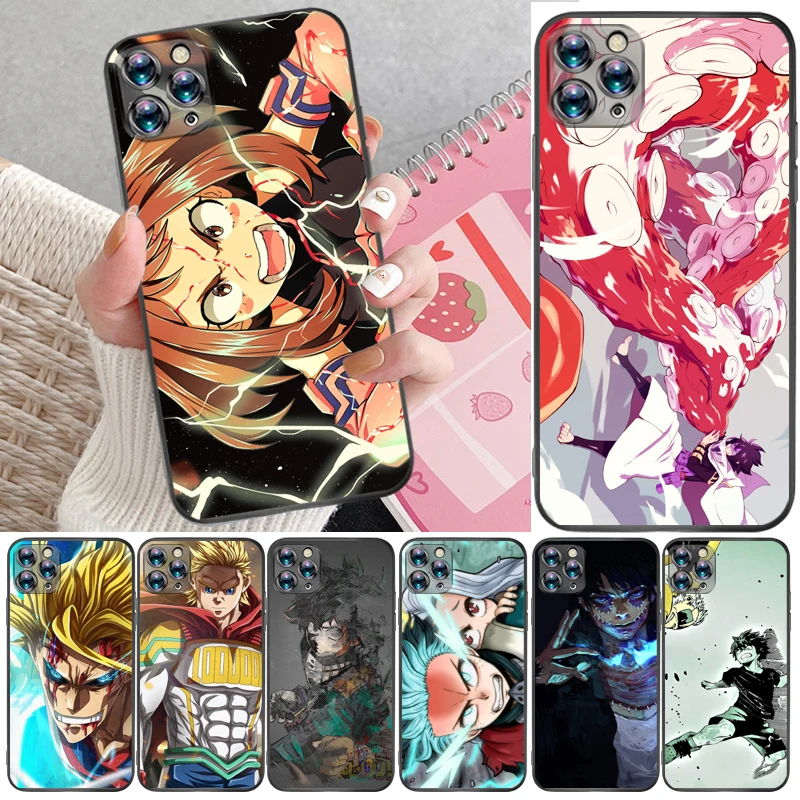 

My Hero Academia Tomura Boku Todoroki Shouto Bakugou Katsuki Dabi Shigaraki Phone Case For iPhone 11 Pro Max Back Cover Funda