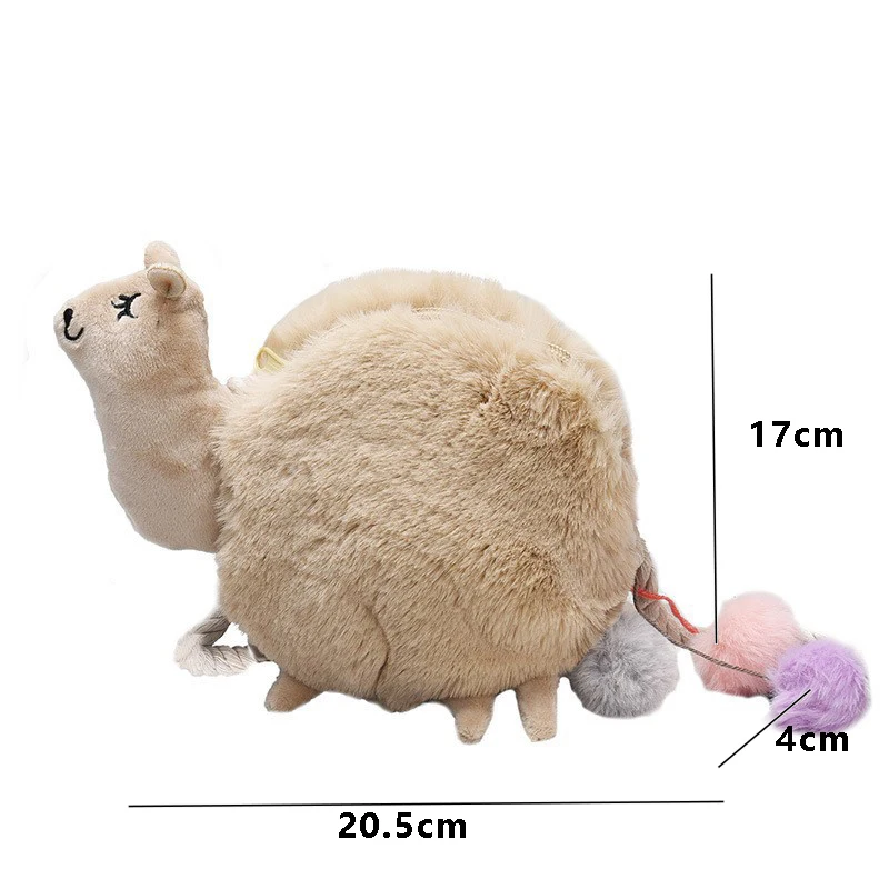 

Cute Plush Alpaca Bag Cartoon Lamb Doll Shoulder Bag Personalized Creative Messenger Bag for Women 2020 New Trend Dropshipping