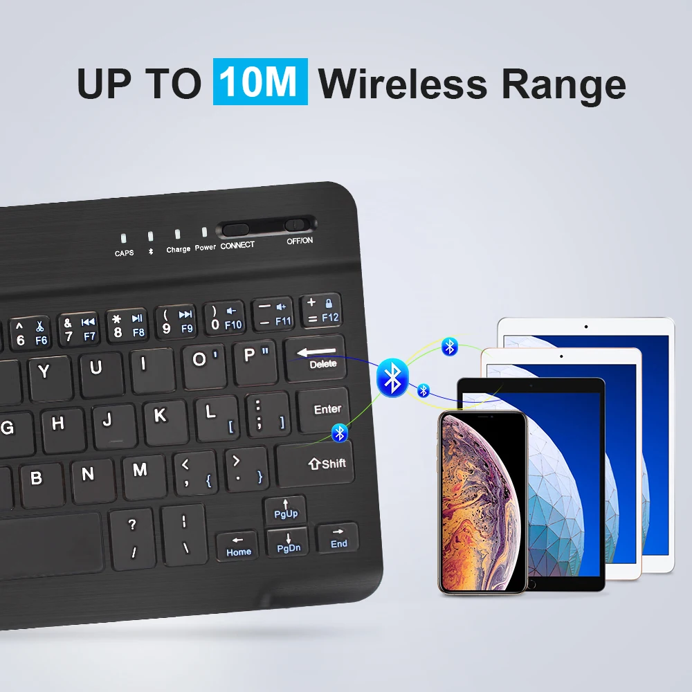 

Mini Wireless Keyboard Bluetooth Keyboard For ipad Phone Tablet Russian Spainish Rechargeable keyboard For Android ios Windows