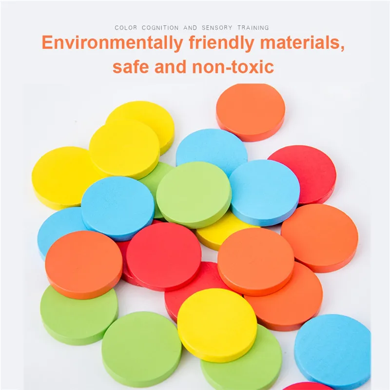 Деревянная игра с памятью игрушки для детей цветная классная чашка