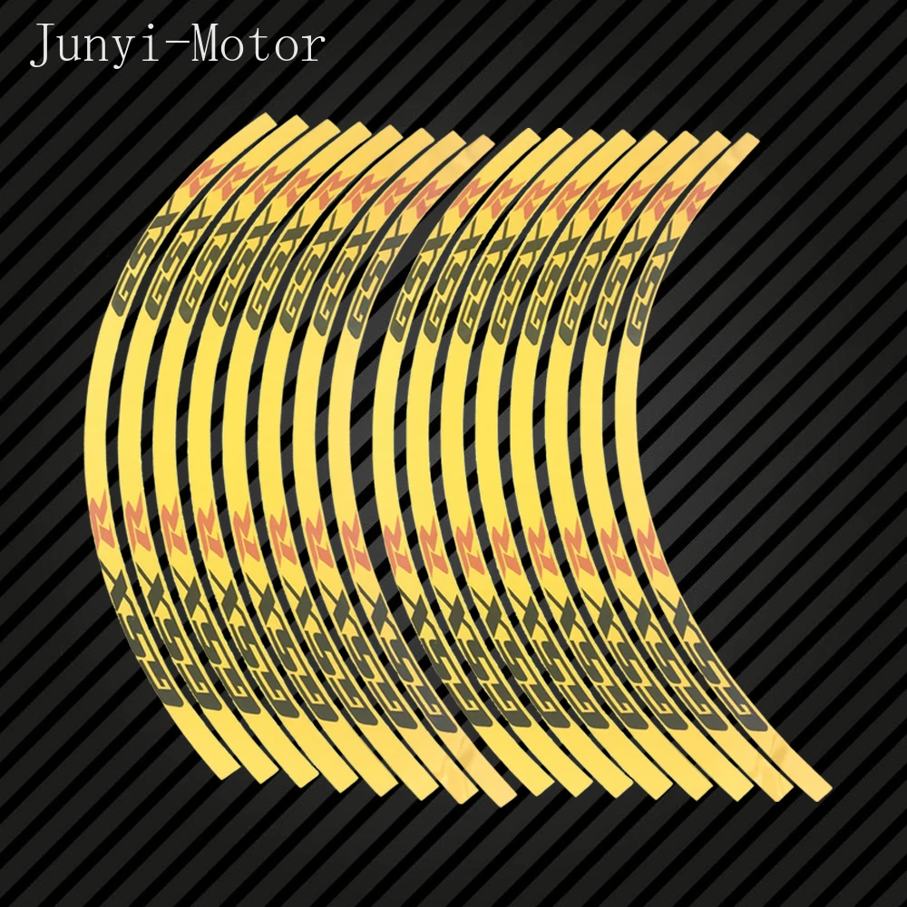 Motorcycle 17''-19'' Rim Stripe Wheel Tape Sticker For Suzuki GSXR GSX-R 600 750 1000 Front&ampRear Decal K2-K9 Decoration |