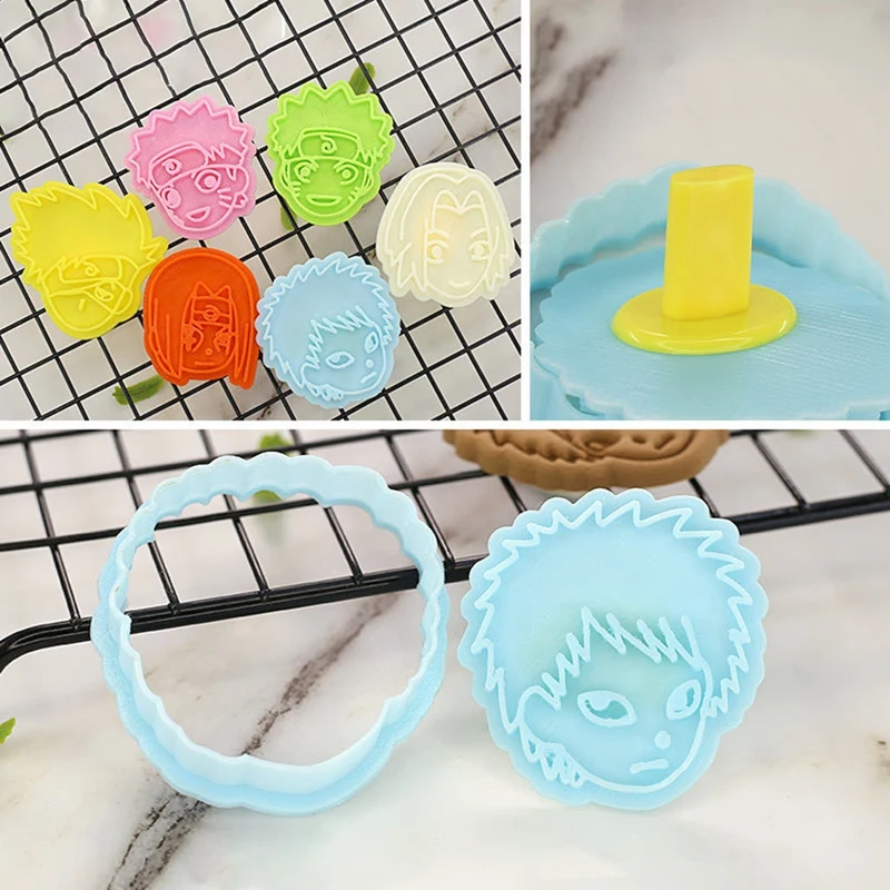 1 Аниме Sasuke с персонажами из мультфильмов для приготовления печенья пресс формы