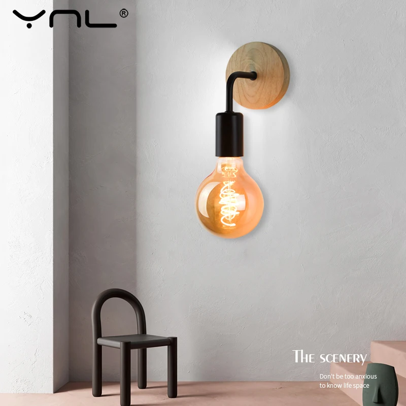 Винтажный настенный светильник прикроватный ретро 110 В 220 E27 внутренний декор